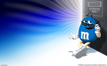 Mr. Blue , blue, cool, chocolate, mnm HD wallpaper