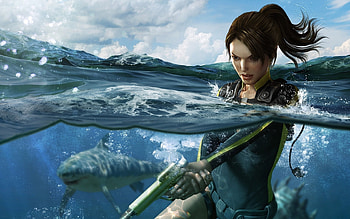 Games, Water, Lara Croft: Tomb Raider HD wallpaper