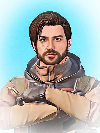 ANDY PUBG, art, beard, games HD phone wallpaper