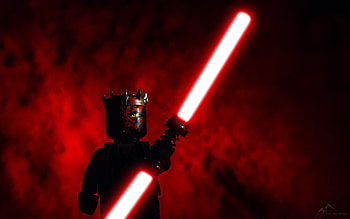 background darth maul lego lightsaber red star wars HD wallpaper