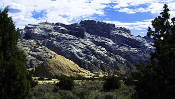 Dinosaur National Monument, Colorado, clouds, landscape, sky, rocks, usa HD wallpaper