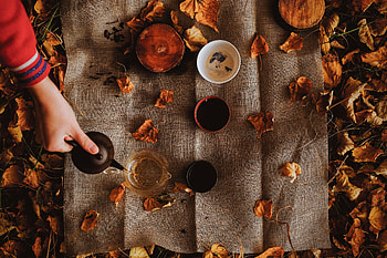 Autumn, Hand, Miscellanea, Miscellaneous, Tea, Kettle, Teapot, Picnic HD wallpaper