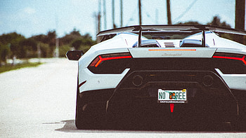 Lamborghini Huracan Performante rear 2018, Lamborghini HD wallpaper
