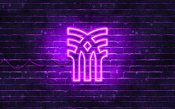 Fenchurch violet logo, , violet brickwall, Fenchurch logo, brands, Fenchurch neon logo, Fenchurch HD wallpaper