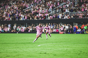 Leo Messi Scores Goal, Lionel Messi, Inter Miami CF, Sports HD wallpaper