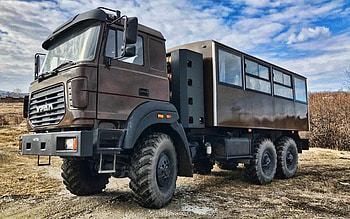 URAL-32551-3113-79 CNG, R, 2021 trucks, offroad, cargo transport, brown truck, LKW, russian trucks, URAL HD wallpaper