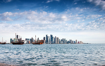 Qatar, Doha , Qatar skyline HD wallpaper