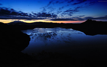 Rivers, Sunset, Sky, Night, Dark HD wallpaper