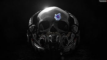 Mass Effect Andromeda Skull Flower Fanart , mass-effect-andromeda, games, ps-games, xbox-games, pc-games, artwork, artist, digital-art, deviantart HD wallpaper