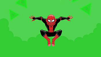 Little Spiderman Background, spiderman, superheroes, artwork HD wallpaper