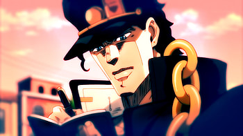 Jotaro Kujo, Anime , background , Stand power HD wallpaper