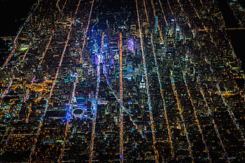 New York, , Aerial, City, Cityscape, Manhattan, Night, Usa, Cities HD wallpaper