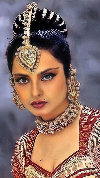 Rekha, bollywood actress HD phone wallpaper