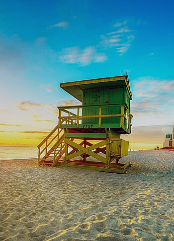 Miami, sky, Beach, Summer HD phone wallpaper