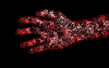 Abstract, Flowers, Hand HD wallpaper