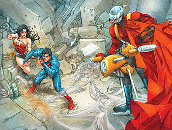 Superman Vs Orion, DC Comics, Orion, Superheroes, Comics, Superman, Wonder Woman HD wallpaper