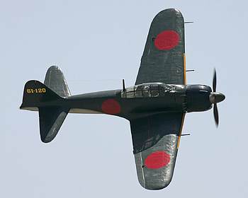 Mitsubishi A6M5 Zeke 'Zero', japanese, mitsubishi, japan, fighter, ww2, zero, zeke HD wallpaper