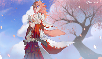 Kitsune Saiguu, Yae Miko Guuji (Genshin Impact), video game, Genshin Impact HD wallpaper