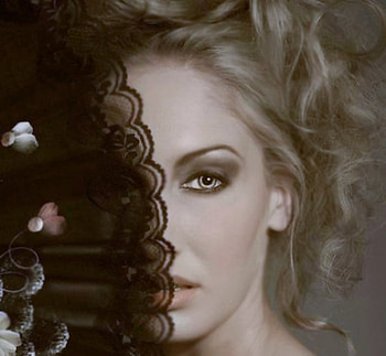 Fan, face, girl, model HD wallpaper