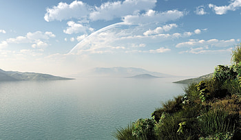 Landscape, Fantasy, Sea HD wallpaper
