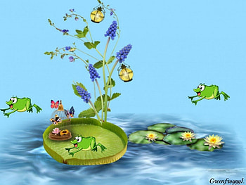 LEAPING FROGS, LEAPING, FROGS, CREATION, ABSTRACT HD wallpaper