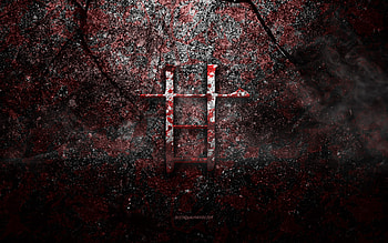 Sweet Kanji Symbol, Sweet Japanese character, red stone texture, Japanese Symbol for Sweet, grunge stone texture, Sweet, Kanji, Sweet hieroglyph, Japanese hieroglyphs HD wallpaper