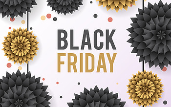 Black friday, , golden flowers, black flowers, black friday background, black friday greeting card, sale, black friday sale background HD wallpaper