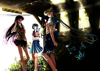 Sailor school, sailor, school, anime, moon HD wallpaper