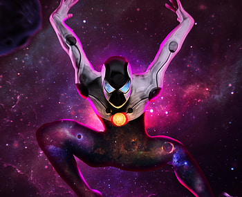 Cosmic Spiderman, Cosmic, Jump, Spiderman, marvel HD wallpaper