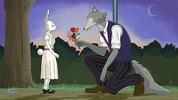 BEASTARS, Haru and Legosi HD wallpaper