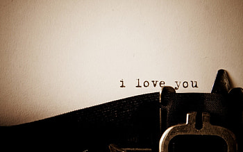 ..., words, machine, love, paper, typewriter HD wallpaper
