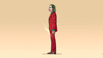 Joker Minimalism 2020, joker, superheroes, artwork, artist, minimalism HD wallpaper