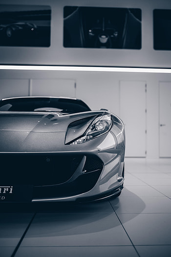 Sports, Cars, Car, Front View, Machine, Grey, Sports Car HD phone wallpaper