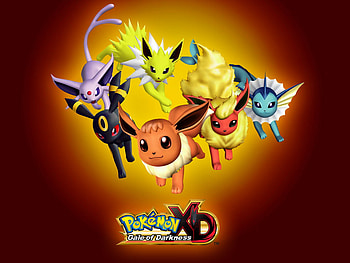 pokemom xd, jolteon, xd, umbreon, eevee, espeon, flareon, vaporeon, pokemon HD wallpaper