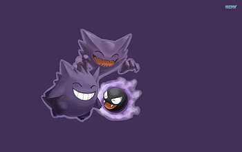 Ghost PokÃ©mons, Ghost PokÃ©mons: Gengar, Gastly and Haunter HD wallpaper
