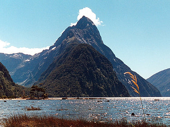 Mitre peak, new zealand, milford sound HD wallpaper