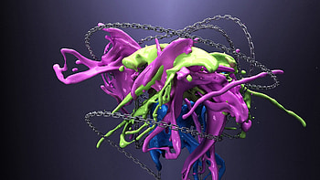 3D, Splash, Paint, Colorful, Colourful, Chain HD wallpaper
