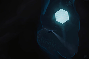Art, Shine, Light, Diver, Depth, Portal HD wallpaper