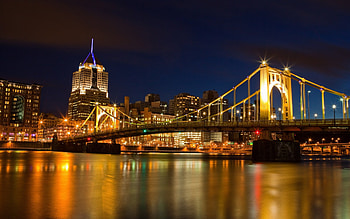 Pennsylvania travels, Pittsburgh, Bridge HD wallpaper