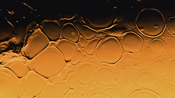 Yellow Black Oil Liquid Bubbles Abstraction Abstract HD wallpaper