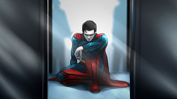 Superman Trapped In Mirror Cage, superman, superman-legacy, superheroes, dc-comics, movies, art, artwork, digital-art, pixiv HD wallpaper