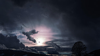 Gray Cloudy Sky, Dark and dramatic sky, High definition, Mesmerizing beauty HD wallpaper
