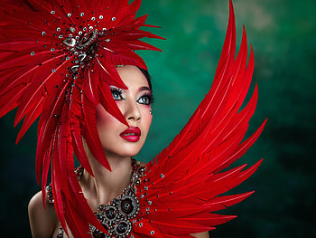 Women model face makeup HD wallpaper