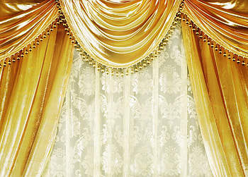 Gold, Miscellanea, Miscellaneous, Curtains, Velvet, Damascus HD wallpaper