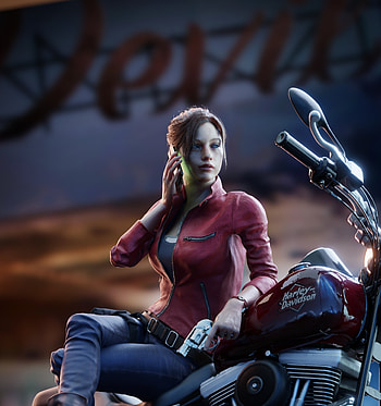 Claire Redfield, beautiful, Resident Evil, game art HD phone wallpaper