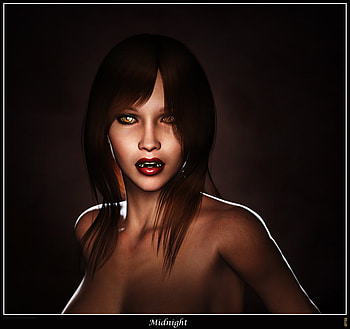 Vampire, beautiful, black, 3d HD wallpaper