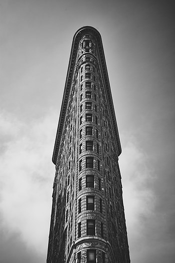 / a black and white graph of the flatiron building new york, _flatiron building new york , New York office HD phone wallpaper