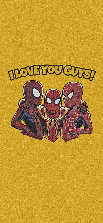 Spider-Man NWH Love, Cute, No_way_home, Heroes, Cartoon, Ironman, Avengers, Marvel, Spiderman HD phone wallpaper