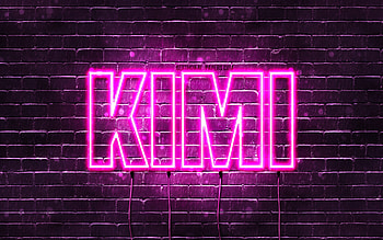 Happy Birtay Kimi, , pink neon lights, Kimi name, creative, Kimi Happy Birtay, Kimi Birtay, popular japanese female names, with Kimi name, Kimi HD wallpaper