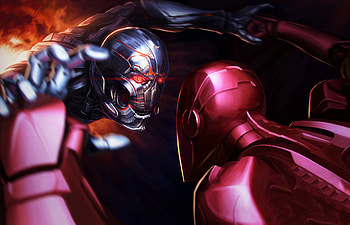 Iron Man Vs Thanos, iron-man, thanos, superheroes, digital-art, artwork HD wallpaper